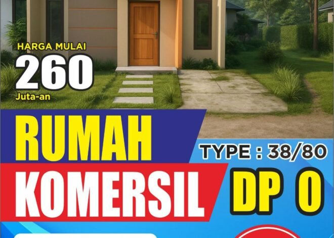 Rumah siap huni hanya 260 jutaan