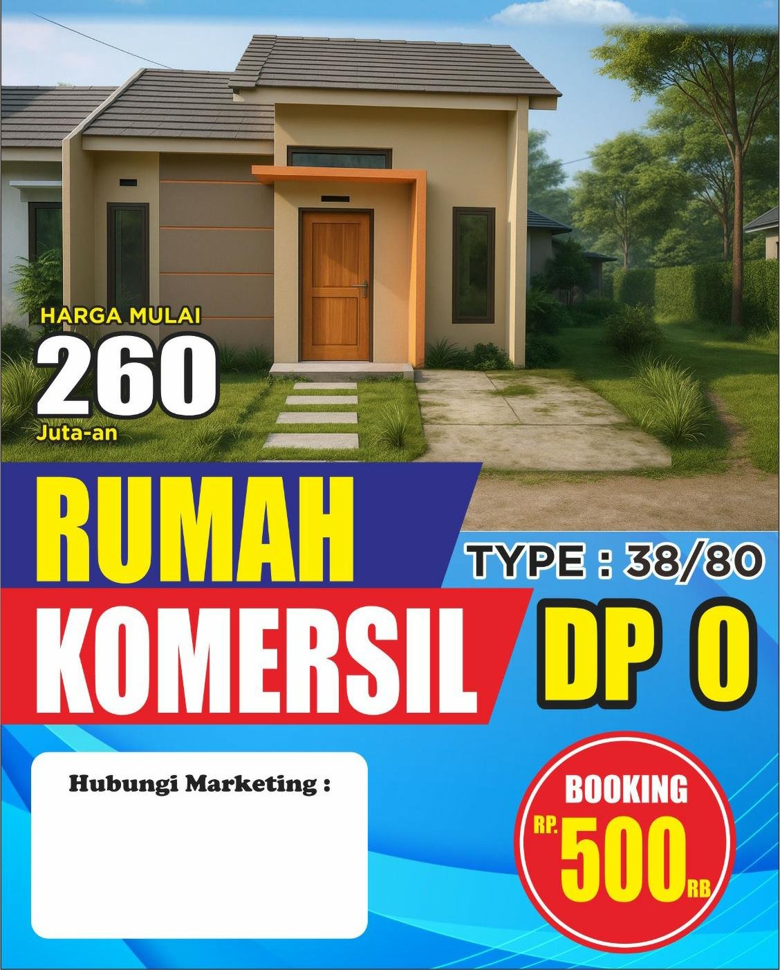 Rumah siap huni hanya 260 jutaan